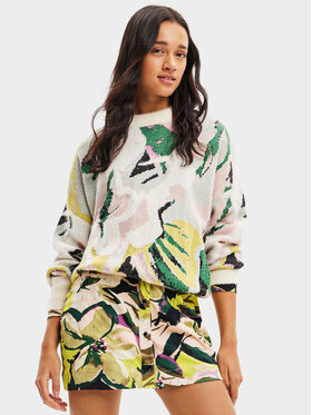 Desigual Desigual Πουλόβερ 23WWJF42 Έγχρωμο Oversize