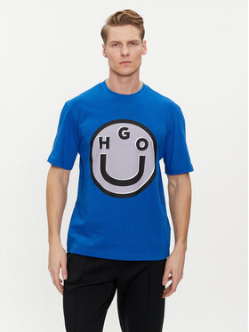 HUGO Hugo T-Shirt Nimper 50513189 Blau Regular Fit