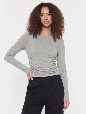 BASICLO BASICLO Longsleeve W-2352-25 Szary Slim Fit