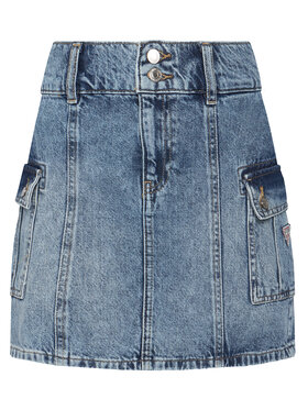 Guess Guess Spódnica jeansowa J6RD20 D45E0 Niebieski Regular Fit