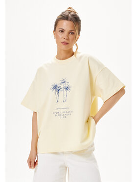Mirons Mirons T-Shirt Print Beżowy Regular Fit