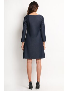 Awama Awama Vestito A114 Blu scuro Basic Fit