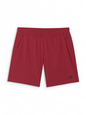 4F 4F Szorty sportowe MULTI ACTIVE Czerwony ciemny Regular Fit