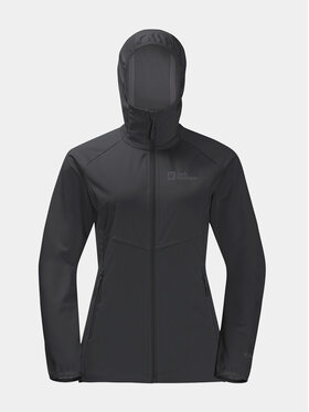 Jack Wolfskin Jakna Softshell Go Hike Softshell 1306862 Črna Regular Fit