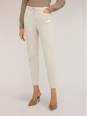 Motivi Motivi Pantaloni di tessuto P40BQ004995N011 Bianco Flare Fit