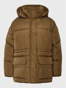 NA-KD NA-KD Pūkinė striukė 1100-006137-1408-581 Ruda Oversize