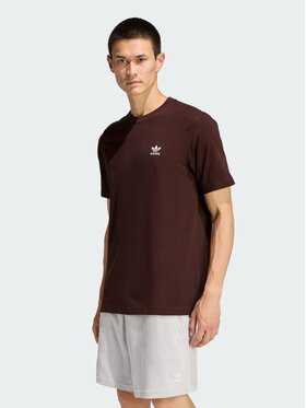 adidas adidas T-Shirt Trefoil Essentials Tee Brązowy Regular Fit