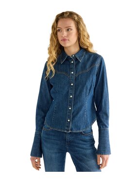 Wrangler Wrangler Koszula 112386775 Niebieski Regular Fit