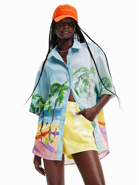 Desigual Desigual Srajca 23SWCW46 Pisana Loose Fit