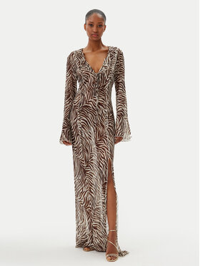 Haveone Haveone Abendkleid AVS-N043 Braun Slim Fit