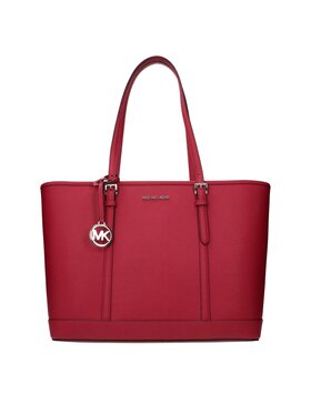Michael Kors Michael Kors Torebka Red Leather Shoulder Czerwony