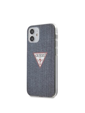 Guess Guess Etui na telefon Denim Triangle Dk Granatowy