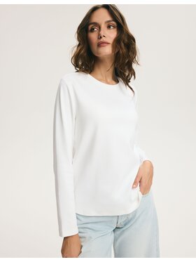 Esotiq Esotiq Bluzka 46061 Biały Regular Fit