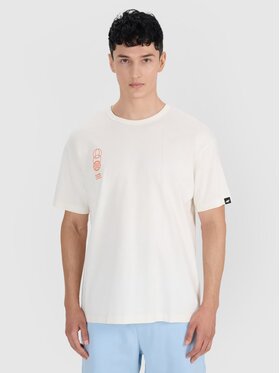 4F 4F T-Shirt 4FRSS25TTSHM2652-11S Biały Oversize