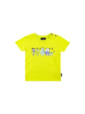John Richmond John Richmond T-Shirt rip24100ts_sw_lime Żółty Regular Fit
