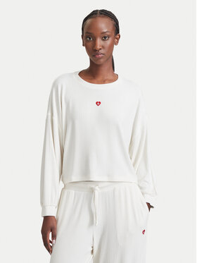 HUGO HUGO Maglietta del pigiama Heart 50566668 Crema Relaxed Fit