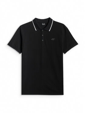 4F 4F Polo NOS Czarny Regular Fit
