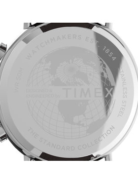 Timex Ročna Ura Standard Chronograph TW2V27600 Rjava