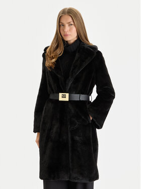 Gaudi Gaudi Кожено палто 521FD39003 Черен Regular Fit