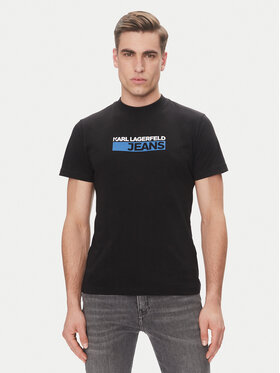 KARL LAGERFELD KARL LAGERFELD T-shirt A2M17074 Crna Regular Fit