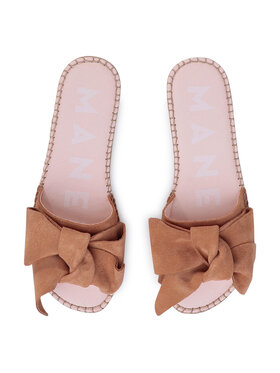 Manebi Espadrile Sandals With Bow W 1.1 J0 Rjava