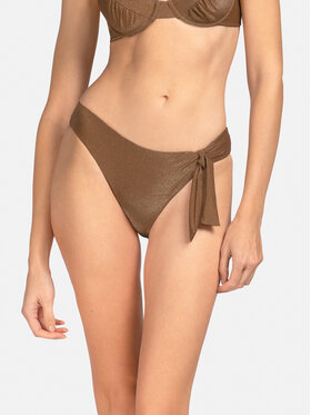 Miss Lou Miss Lou Bikini pezzo sotto D-LG3-BR Marrone