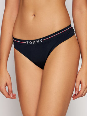 Tommy Hilfiger Tommy Hilfiger Stringi Logo UW0UW02484 Granatowy