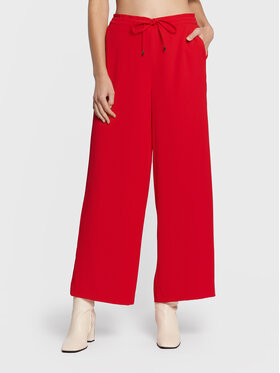 DKNY DKNY Pantaloni din material P2EKFN57 Roșu Regular Fit