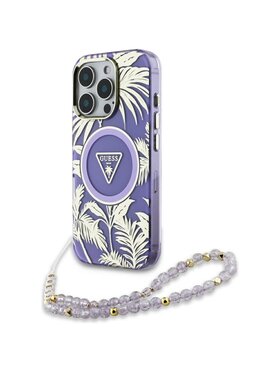 Guess Guess Etui na telefon Apple iPhone 16 Pro Max Fioletowy