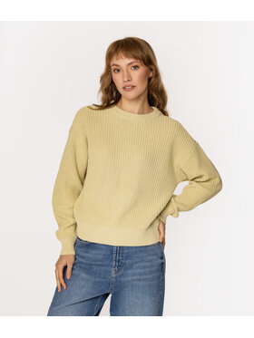 Lee Cooper Lee Cooper Sweter YANA ORGANIC Beżowy Regular Fit
