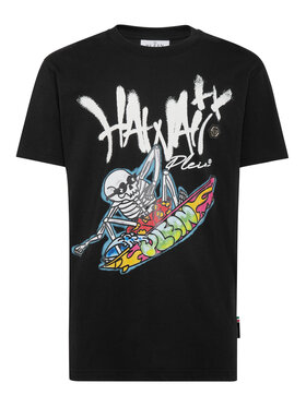 PHILIPP PLEIN PHILIPP PLEIN T-Shirt 1989 Czarny Regular Fit