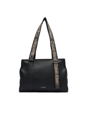 Calvin Klein Calvin Klein Borsetta Webbing Adj Strap Tote LV04F3644G Nero