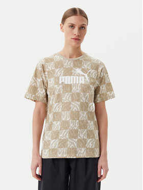 Puma Puma T-krekls Ess Graphic 685070 Bēšs Loose Fit