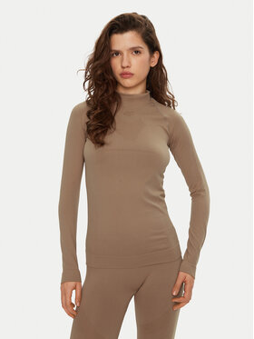 4F 4F Intimo termico pezzo sopra 4FWAW24USEAF156 Marrone Slim Fit