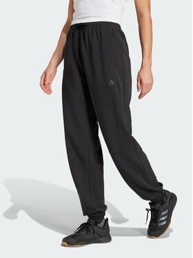adidas adidas Spodnie materiałowe 141075 Czarny Loose Fit
