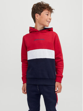 Jack&Jones Junior Jack&Jones Junior Bluza 12237402 Czerwony Regular Fit