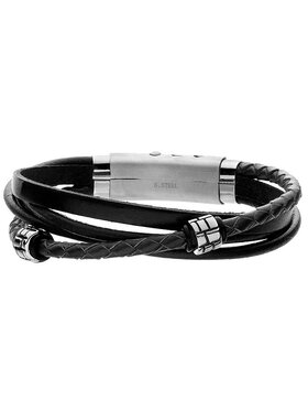 Manoki manoki Bransoletka BA438B Czarny