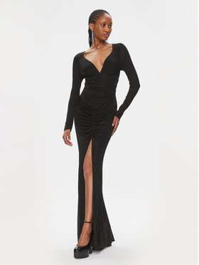 PINKO Pinko Večernja haljina Busetto Abito 102916 A1JS Crna Slim Fit