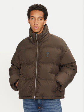 AMI PARIS AMI PARIS Télikabát HJK403.PA0009 Barna Regular Fit