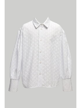 SLY SLY Bluzka 5S-111 Biały Comfortable Fit