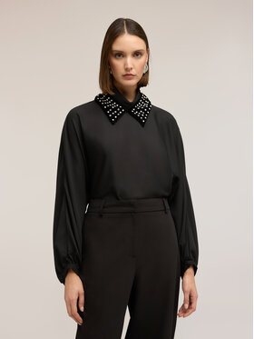 Motivi Motivi Blusa 2077Q001984N033 Nero Regular Fit