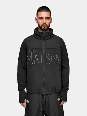MADE BY SOCIETY MADE BY SOCIETY Kurtka anorak AVANTGARDE Hoodie - H17771 Czarny Basic Fit