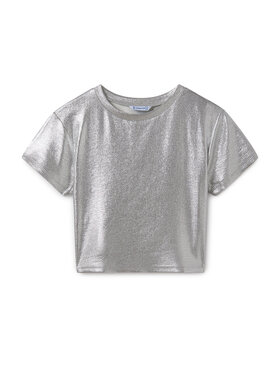 Mayoral Mayoral T-Shirt 6027 Srebrny Regular Fit