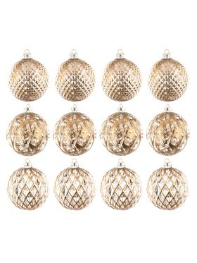 MIAhome MIAhome Komplet bombek 12 szt. DOURADO Ø 10 cm Złoty