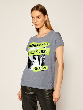 Guess Guess T-shirt Shelly W0YI95 K68D0 Siva Regular Fit