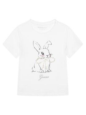 Guess Guess Tricou J6RI24 K6YW4 Alb Regular Fit