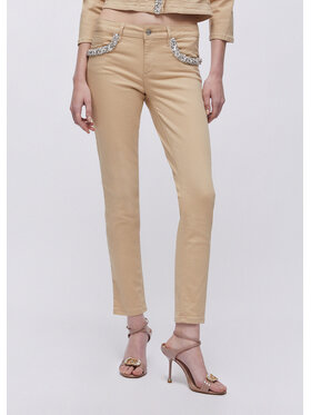 Liu Jo Liu Jo Spodnie materiałowe WA6260T367AP9253 Beżowy Slim Fit