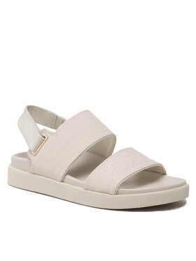 Calvin Klein Calvin Klein Sandały Adj Sandal W/Hw-Jq HW0HW01491 Beżowy