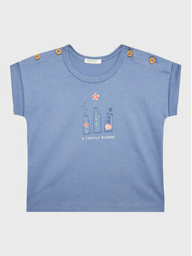 United Colors Of Benetton United Colors Of Benetton T-krekls 3096A102A Zils Regular Fit