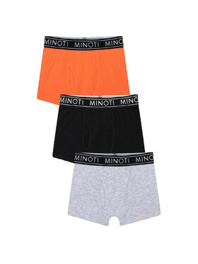 MINOTI MINOTI Komplet 3 par bokserek 11BRIEF 14 Pomarańczowy